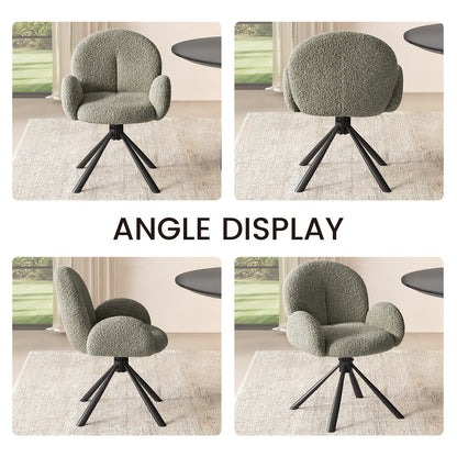 Draaistoelen – Eetkamerstoelen – Bureaustoelen – Lounge Stoelen – Armleunstoelen – Set Van 2 Blauwig-Grijze Stoelen – Ergonomisch Comfort – Duurzaam Modern Design