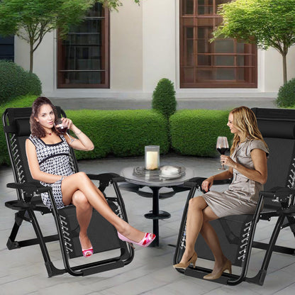 Folding deck chair with cushions, sun lounger for garden, terrace, beach and pool - Folding lounge chair with cushions, load capacity 200kg
