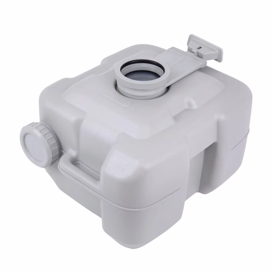 Draagbaar Campingtoilet – Chemisch Toilet 20L – Met Dubbel Spoelsysteem – Voor Caravan, Camper of Tent – Tot 130 kg Draagvermogen – Te Gebruiken met of zonder Chemicaliën