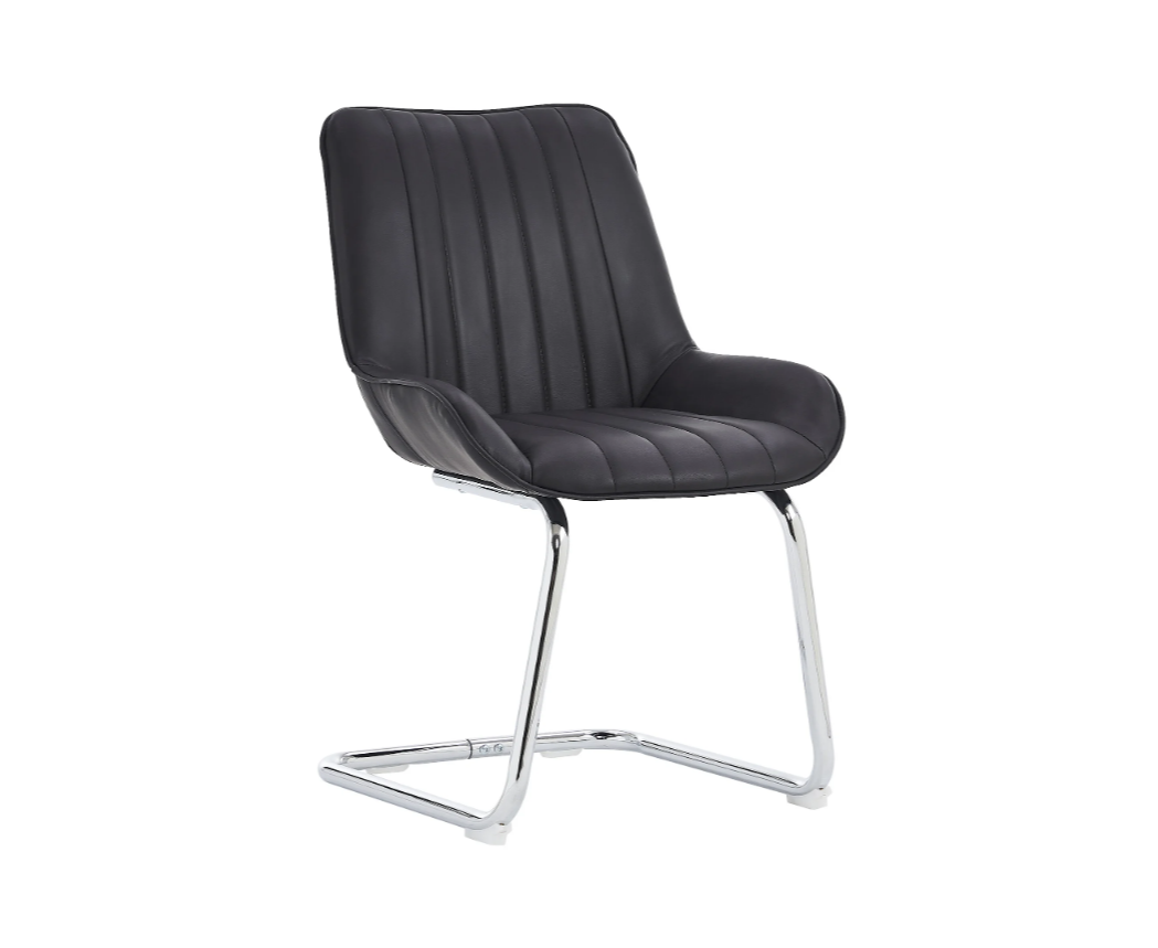 Stoelen – Eetkamerstoelen – Keukenstoelen – Woonkamerstoelen – Zwarte Stoelen – Kunstleer Bekleding – Comfortabele Schuimvulling