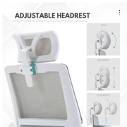 Ergonomische Bureaustoel - Bureaustoelen - Voor Volwassenen - Kantoorstoel - Verstelbare Bureaustoel  - Bureau Stoel Gaming - Verstelbaar - Draaibaar - Mesh-stof - Gamestoel - 58X61X102-119 Cm.