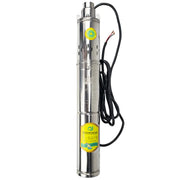Mars Rock - Water Pump - Deep Well Submersible Pump - Solar DC Deep Well Pump - 750W - Stainless Steel - Silver