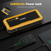 Jumpstarter - Jumpstarter voor Auto - 12V - 4000A - 26800mAh - Auto Start Apparaat - Jumpstarter met Powerbank - Jump Starter Auto Booster - Zwart