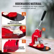 Button Maker - Button Maker Machine - Buttons - Badge Maker - Button Machine - Pin Maker - 58MM - 500pcs Button Parts