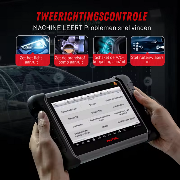 MK808S - OBD2 Scanner - Diagnosecomputer - Storing Verwijderen - Volledige systeemdiagnose - Uitleesapparatuur Auto - Diagnose Auto - Autodiagnosetool - IMMO Sleutelcodering - Zwart