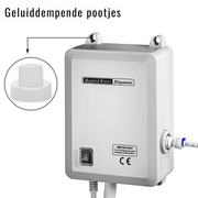 Vevor - Bottled Water Pump - With PE Pipe - 1 Gal/Min - 40 PSI - For Coffee, Tea Machine, Water Dispenser &amp; Refrigerator Ice Maker - White