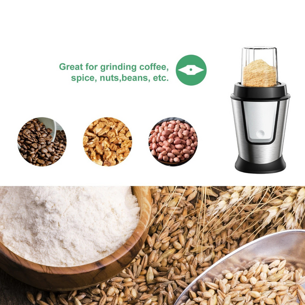 3-in-1 Keukenmachine – 700W Blender, Smoothie Maker - Voedselhakker & Droge Molen – Draagbare Juicer voor Groenten - Fruit & Noten – Multifunctionele Food Processor