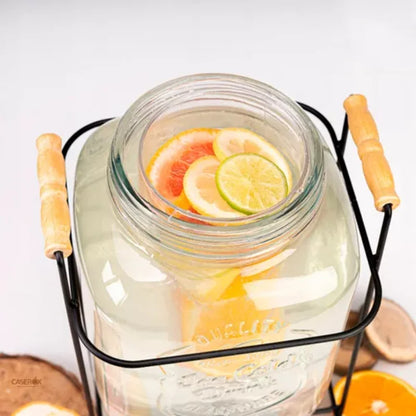 Dispenser - Beverage Dispenser - CSX and Organization Dispenser - Glass Beverage Dispenser - 8L - Transparent White