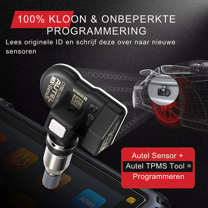 Autel - Bandenspanningsmeter - Bandenspanningsmeter - Drukmeter - Rubber - Bandenreparatiegereedschap - Scannerprogrammering - QUORE