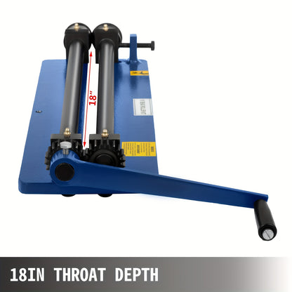 45.72 cm Metal Plate Bead Roller Bead Roller Forming Machine Presser Rotating Presser Includes Convenient 6 Mold Sets Flexible