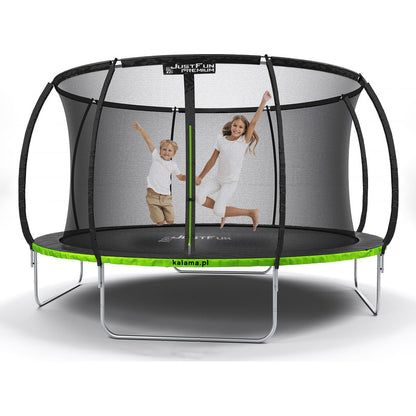 Trampoline – Springkussen – Buitenspeeltoestel – Speelmat – Veiligheidsnet – 12 Voet (374 cm) – Max. Belastbaar 300 kg – Water- en UV-bestendig