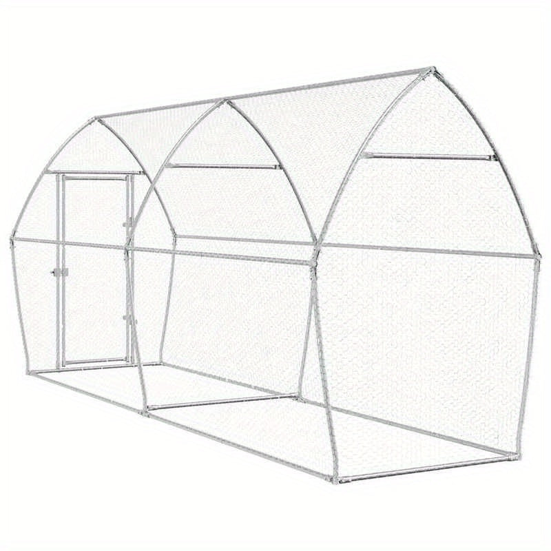 Dierenkooi – Konijnenhok – Knaagdierkooi – Kleine Dierenren – Huisdierenkooi – Metalen Frame – 400x105x182 cm – Weerbestendig – Veilig Slot