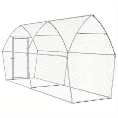 Dierenkooi – Konijnenhok – Knaagdierkooi – Kleine Dierenren – Huisdierenkooi – Metalen Frame – 400x105x182 cm – Weerbestendig – Veilig Slot