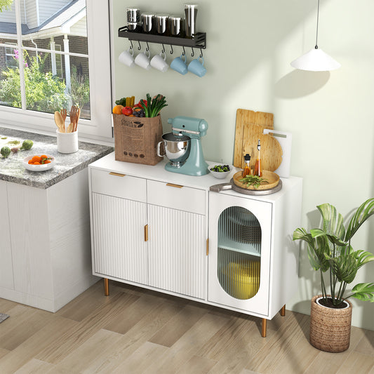Dressoir – Kast – Opbergkast – Ladekast – Keukenkast – Modern Minimalistisch Design – Anti-kantelbeveiliging – 2 Lade(s) en 3 Deur(en)