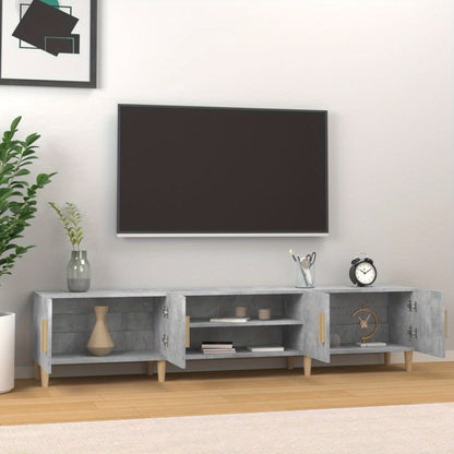 tv-meubel – tv-kast – media meubel – entertainment meubel – dressoir – Betonlook Design – 180 cm Breedte – Hoogwaardig Engineered Wood