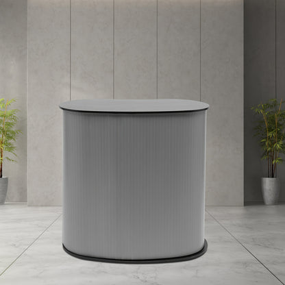 Vouwbalie – Receptiebalie – Balie – Toonbank – Front Desk – Lichtgewicht en Opvouwbaar – Stevig Kunststof en Hout – 90x40x90 cm – Waterbestendig