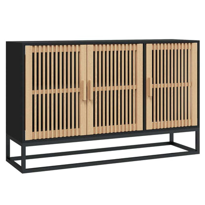 Dressoir – Opbergkast – Ladekast – Kast – Meubel – Zwart Hout – Compact Formaat 105x30x65 cm – Duurzaam & Praktisch Design