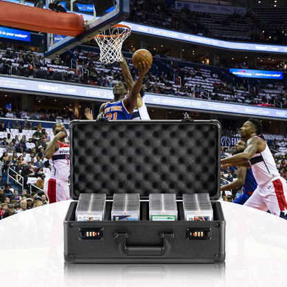 Opbergbox voor Graded Cards – Sportkaartkoffer – Kaartenbox – Verzamelbox – Beschermbox – Grote Capaciteit voor 108 PSA Kaarten – Met Driecijferig Combinatieslot
