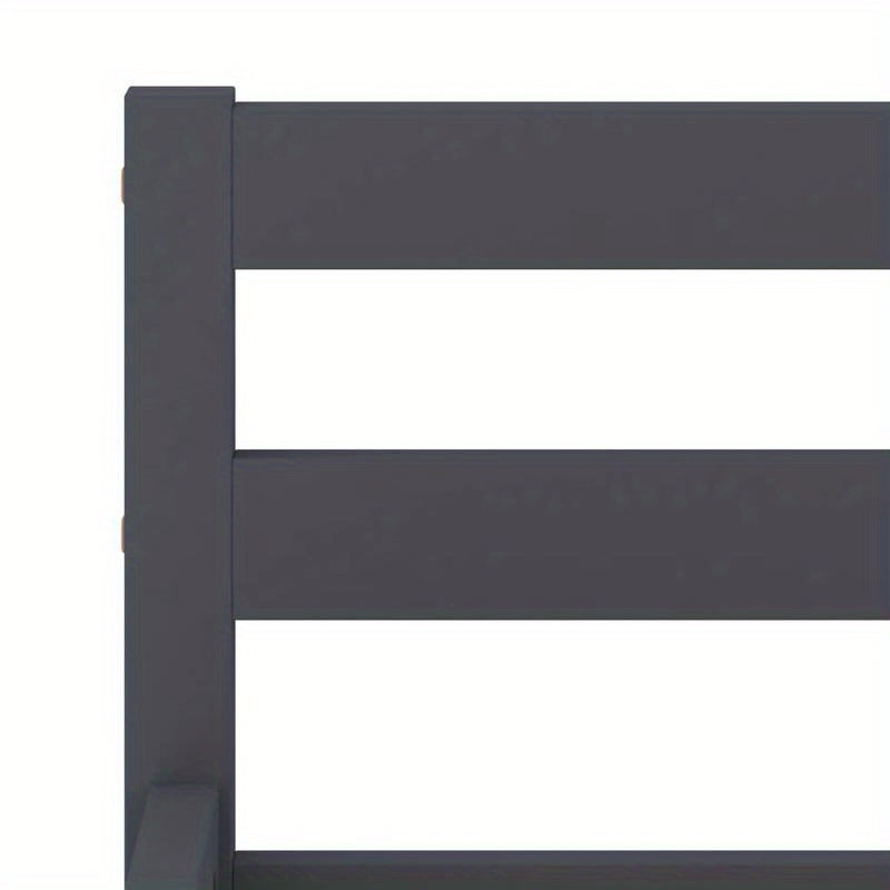 Bedframe – Massief Houten Bed – Houten Ledikant – Kiep Bed – Slaapkamer Bed – Grijs Kieferhout – 160x200 cm – Duurzaam Massief Hout