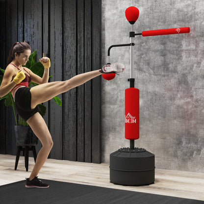 Vrijstaande Bokszak – Bokszakstandaard – Speedball – Trainingszak – Punching Bag – Verstelbare Hoogte 160-230 cm – Stevige Basis Met Zandvulling
