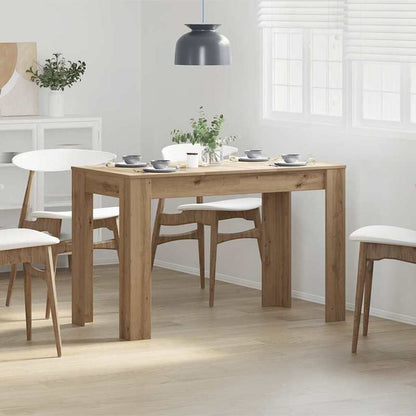 Eettafel Oak – Houten Tafel – Massief Eikenhout – Handgemaakt – Eikenhouten Eettafel – Compact Formaat 120x60x76 cm – Duurzaam & Stijlvol Design