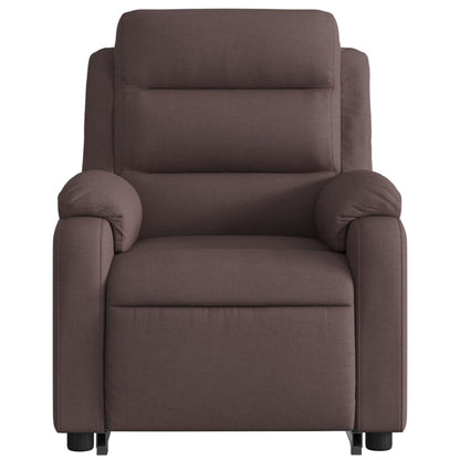 Staandmassagestoel – Staande Massagestoel – Verstelbare Relaxstoel – Massagestoel – Staande Stoel – Liftfunctie Voor Gemakkelijk Opstaan – Comfortabele Bekleding Donkerbruin