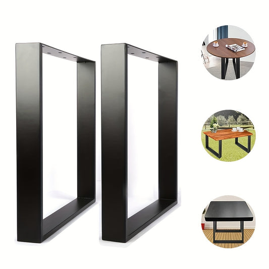 Tafelpoten Industrieel – Stoelpoot – Meubelpoten – Tafelpoot Metaal – Industriële Meubelpoten – 80x72 cm – Zwart Poedercoating – Draagvermogen 150 kg