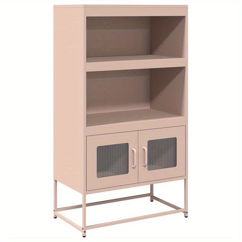 Hoge Kast 68x39x123cm Staal Roze