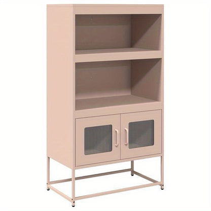 Hoge Kast 68x39x123cm Staal Roze