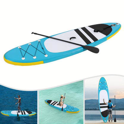 Opblaasbaar Stand-Up Paddleboard – SUP Board – Paddle Surfboard – Watersportboard – Yoga Board – Blauw – Draagvermogen 150 kg – Inclusief Aluminium Peddel