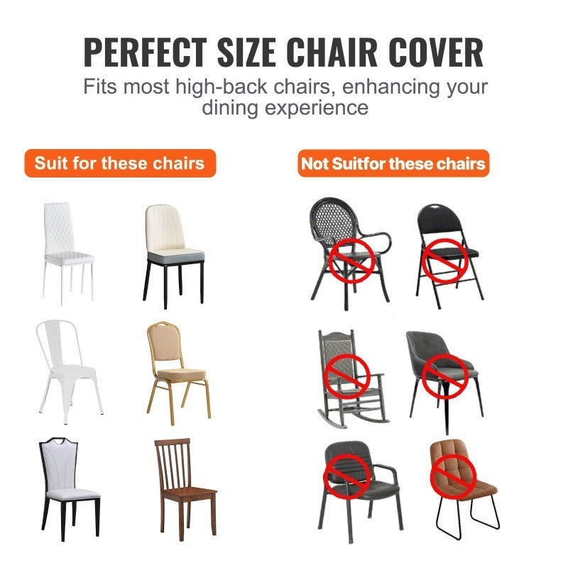 Stoelhoezen Inklapbare Stoelen – Stoelbekleding – Stoelhoes – Stoelhoes Elastisch – Universeel – Set Van 50 – Spandex Materiaal – Machinewasbaar