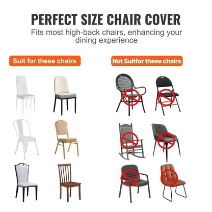 Stoelhoezen Inklapbare Stoelen – Stoelbekleding – Stoelhoes – Stoelhoes Elastisch – Universeel – Set Van 50 – Spandex Materiaal – Machinewasbaar