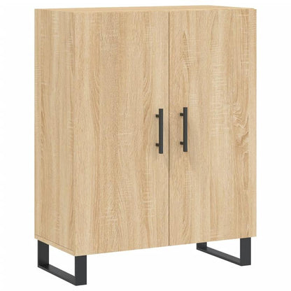 Highboard – Ladekast – Dressoir – Opbergkast – Sideboard – Sonoma Eiken – Duurzaam Houtcomposiet – Metalen Poten – 69,5x34x180 cm