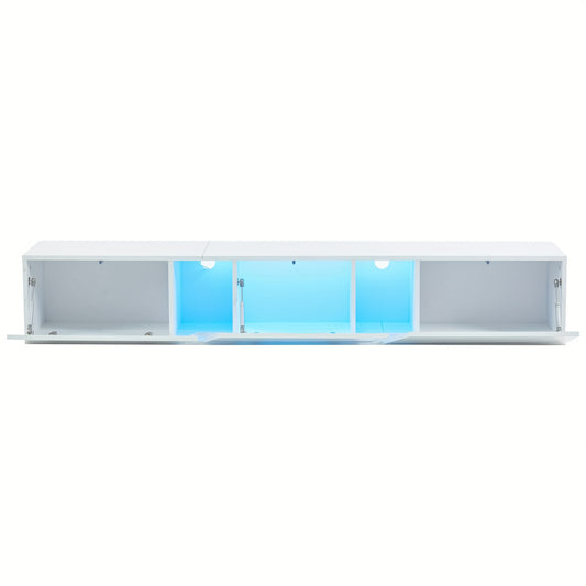 Tv-meubel – Tv-kast – Media-meubel – Entertainmentmeubel – TV-dressoir – Modern Minimalistisch Design – Ruimtebesparend Met 3 Deuren – Eenvoudige Montage – Licht Kleur Variant