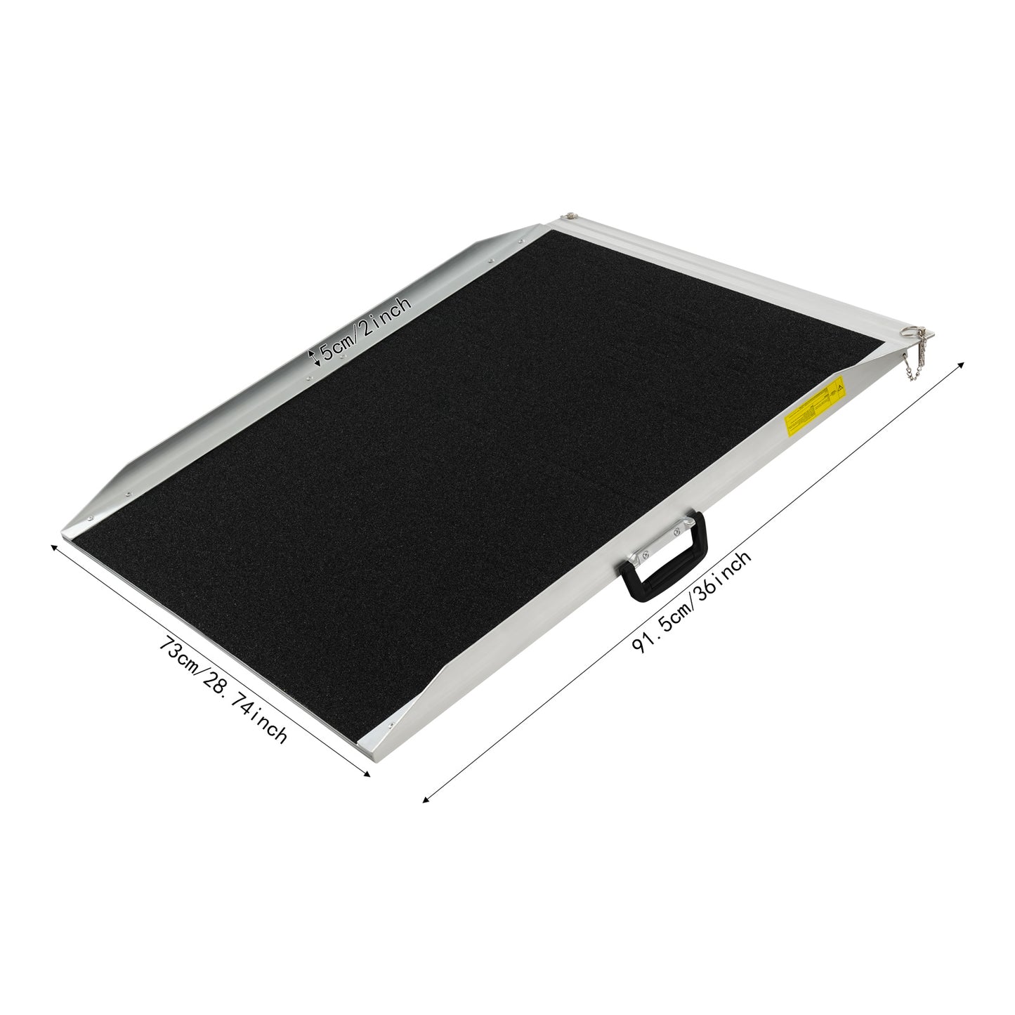 Drempelhulp – Rolstoelhelling – Toegangshelling – Oprittenbrug – Hulphelling – Aluminium – 272 kg Draagvermogen – Antislip Oppervlak