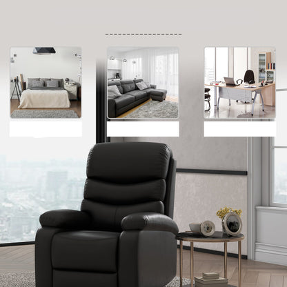 Relaxfauteuil – Relaxstoel – Fauteuil – Lounge Stoel – Verstelbare Rugleuning – Zwart Kunstleer
