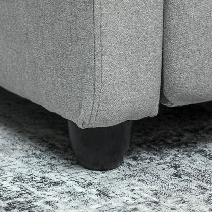 Relaxstoel – Verstelbare Stoel – Fauteuil – Lounge Chair – Relaxfauteuil – Lichtgrijs – Verstelbare Rugleuning 135° – Uitschuifbare Voetensteun