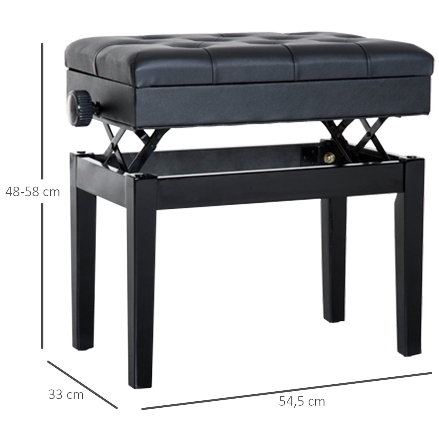 Keukentrolley – Serveerwagen – Keukenwagen – BBQ Trolley – Opbergtrolley – Zwart – RVS Werkblad – Vier Wielen