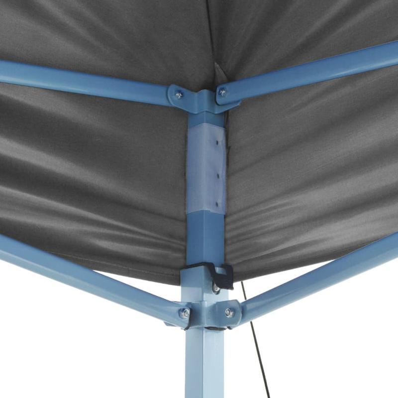 Professional Party Tent Foldable with 2 Side Walls 2x2m Steel Anthracite