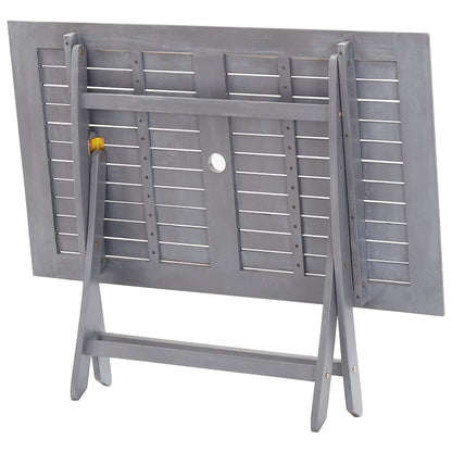 Vidaxl 5/7X Solid Acacia Wooden Garden Set Grey Terrace Set With/Without Armrest