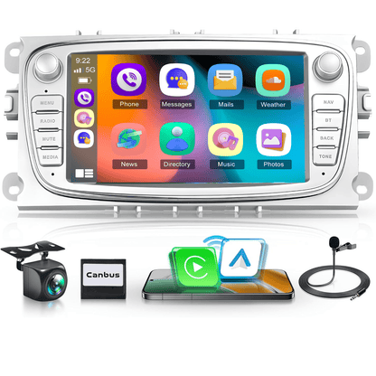Autonavigatie – Navigatiesysteem – GPS Navigatie – Autoradio – CarPlay Android Auto – 7 Inch Full HD Touchscreen – 6GB RAM 128GB Opslag