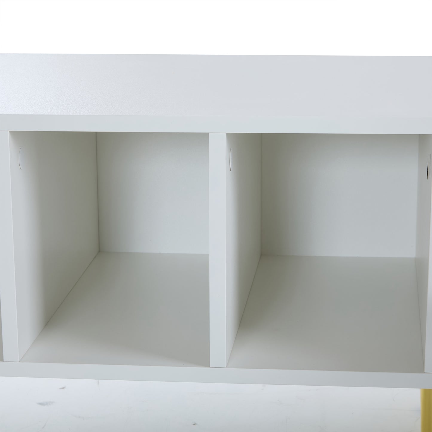 Tv-kast – TV Meubel – Media Kast – Entertainment Meubel – Luxe Verticale Kast – Geschikt voor TV’s tot 80 inch – Mat Wit Met Honeycomb Design