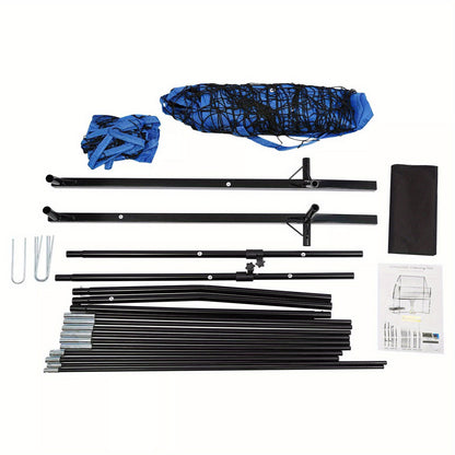 Volleybalnet – Trainingsnet – Oefennet – Volleyball Trainingsnet – Sportnet – Verstelbare Hoogte – Nylon Met Stalen Frame