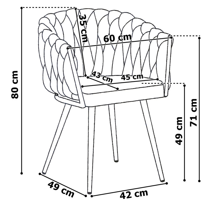 Fauteuil – Relaxstoel – Loungestoel – Zetel – Draaifauteuil – Zwarte Fluwelen Bekleding – Gouden Metalen Poot