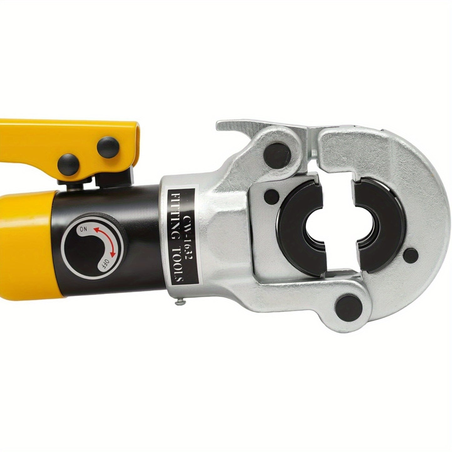 Hydraulische Krimptang – Krimppliers – Kabelschoentang – Persgereedschap – Kabelknijptang – 12 Ton Kracht – 360° Draaibare Bekken – Voor Composietbuis en TH Profiel