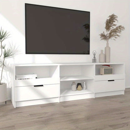 TV meubel – TV kast – Televisiekast – RTV Meubel – Media meubel – Wit MDF hout – 150x33,5x45 cm – Voorgemonteerd