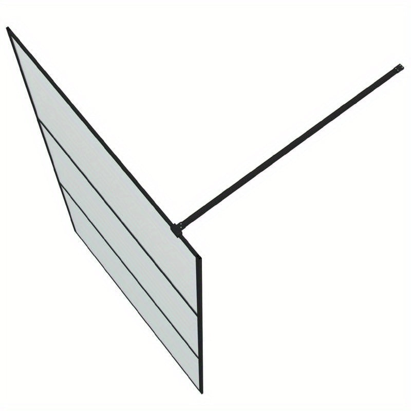 Douchewand – Inloopdouche – Veiligheidsglas – Douchecabine – Douchedeur – Mat Zwart Aluminium Frame – 115x195 cm – Easy-Clean Coating