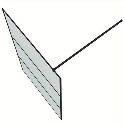 Douchewand – Inloopdouche – Veiligheidsglas – Douchecabine – Douchedeur – Mat Zwart Aluminium Frame – 115x195 cm – Easy-Clean Coating