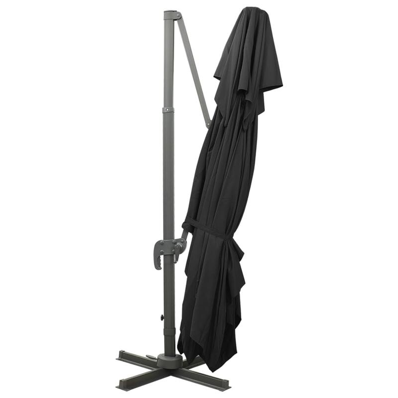 Dubbele Dak Parasol – Grote Parasol – Tuinparasol – Draaibare Parasol – Kantelbare Parasol – Aluminium Frame – 400x300 cm