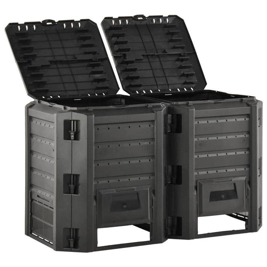Compostbak – Compostvat – Compostemmer – Tuincomposter – Compostcontainer – 800 Liter Capaciteit – Duurzaam Weerbestendig Polypropyleen